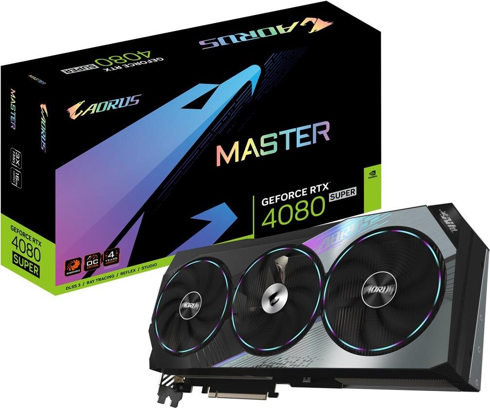Gigabyte AORUS GeForce RTX 4080 SUPER MASTER 16G (GV-N408SAORUS M-16GD)