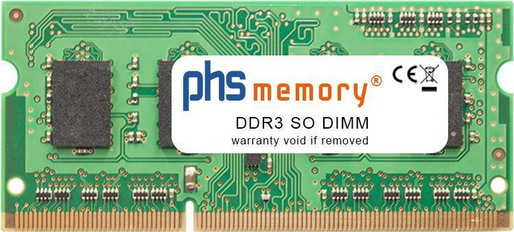 PHS-memory 4GB RAM Speicher für HP Pavilion p6-2282eg DDR3 SO DIMM 1600MHz (SP278441)