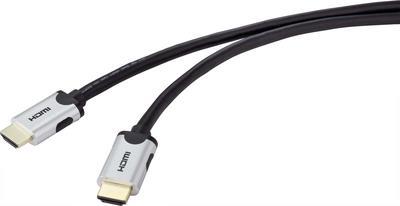 SpeaKa Professional HDMI Anschlusskabel 1.00 m verdrillte Paare Black [1x HDMI-Stecker - 1x HDMI-Stecker] (SP-9063164)