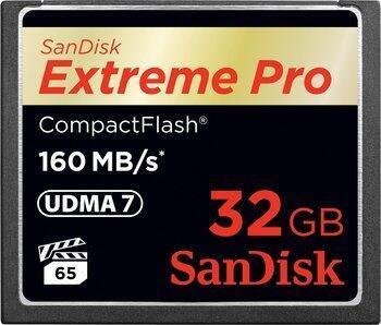 32 GB CompactFlash SANDISK EXTREME Pro 160MB/s SDCFXPS-032G (SDCFXPS-032G-X46)