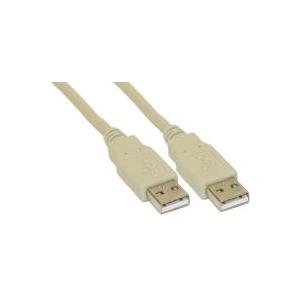InLine® USB 2.0 Kabel, A an A, beige, 3m (34330H)