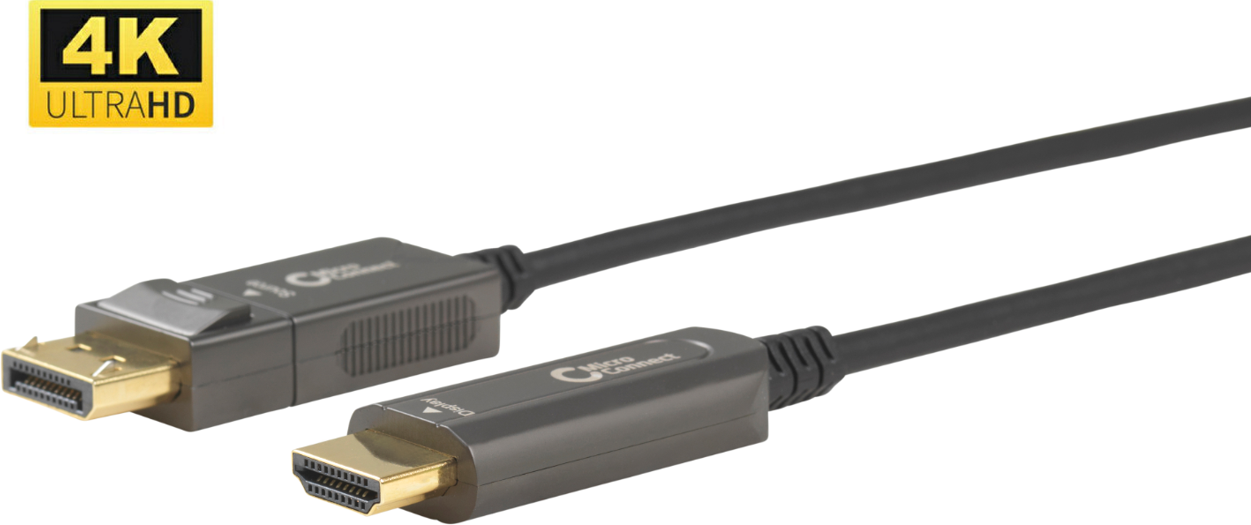 Microconnect DP-HDMI-2000V1.4OP Kabelschnittstellen-/Gender-Adapter DisplayPort HDMI 2.0 Schwarz (DP-HDMI-2000V1.4OP)