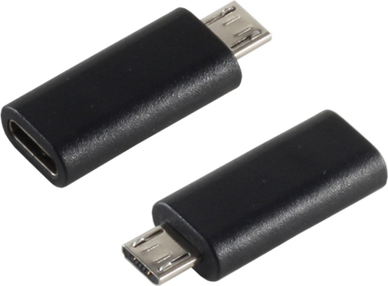 S-Conn 14-05019 USB 2.0 MicroB USB 3.1 C Schwarz Kabelschnittstellen-/adapter (14-05019)
