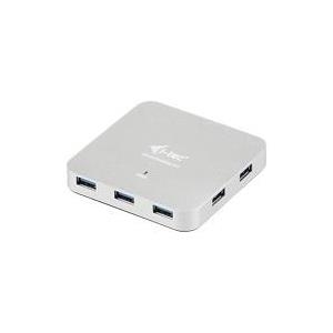 I-TEC USB 3.0 Metal Active HUB 7 Port mit Netzteil ideal fuer Notebook Ultrabook Tablet PC unterstuetzt Win und Mac OS (U3HUBMETAL7)