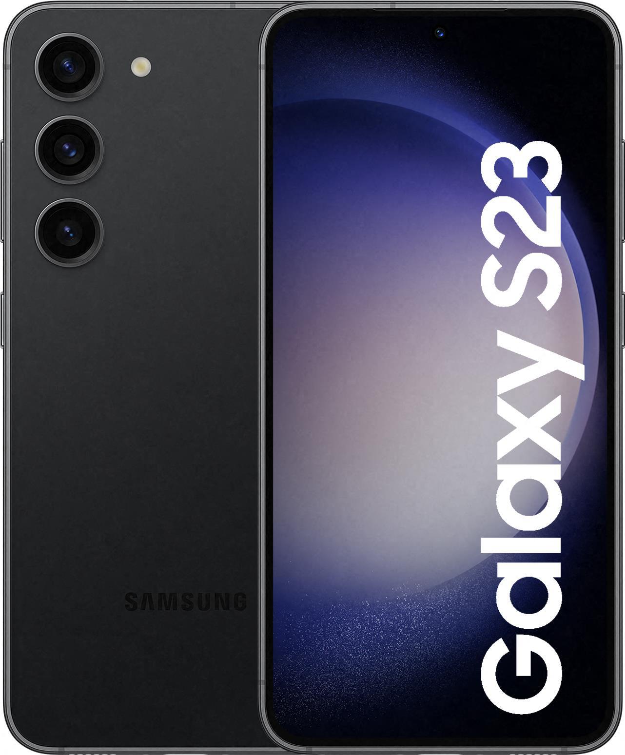 Samsung Galaxy S23 5G 256GB Phantom Black EU 15,5cm (6.1") OLED Display, Android 13, 50MP Triple-Kamera (SM-S911BZKGEUE)