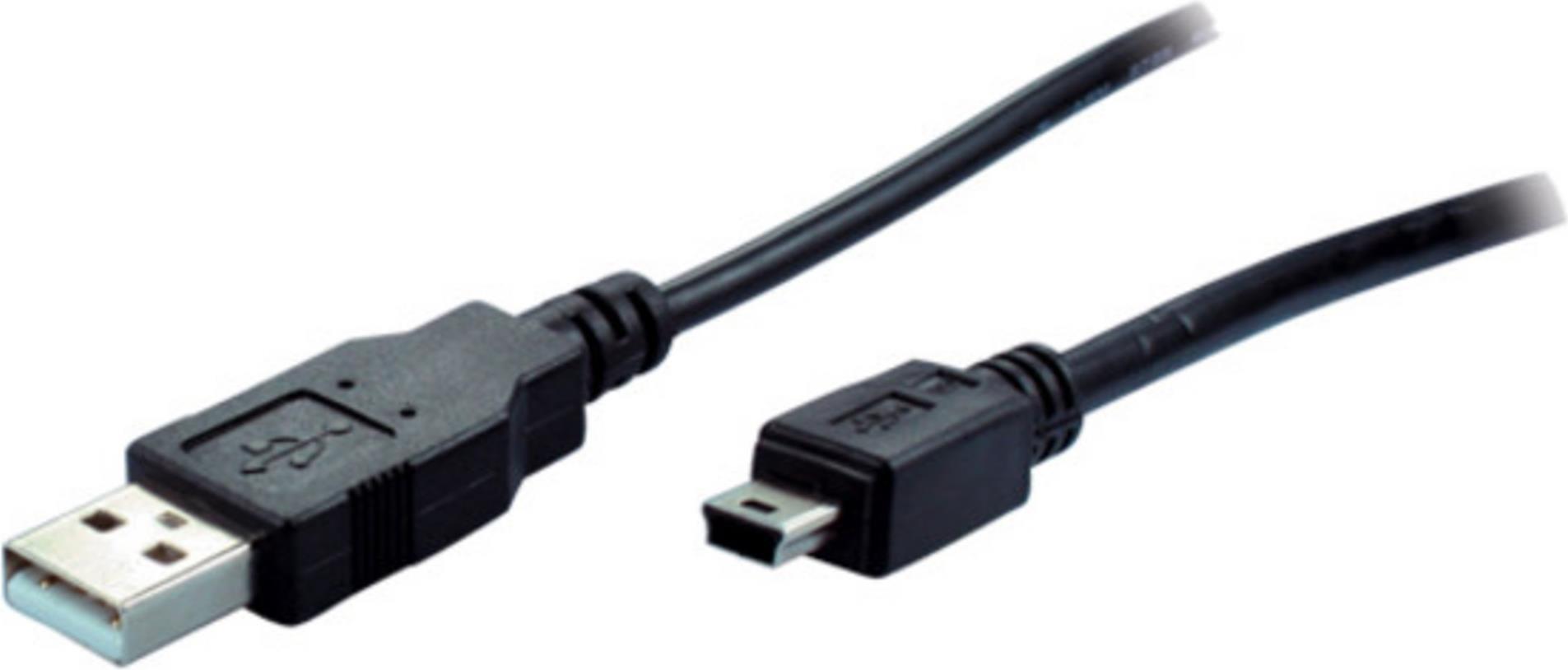 S-Conn 14-16045 USB Kabel 3 m USB 2.0 Mini-USB B USB A Schwarz (14-16045)