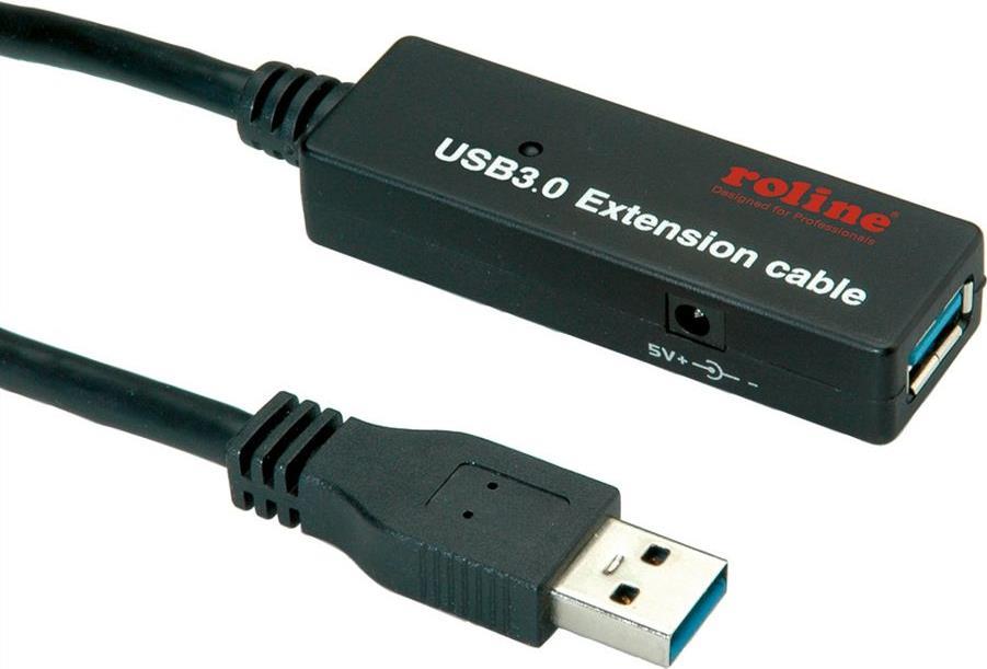 ROLINE 12.04.1072 USB Kabel 20 m USB 3.2 Gen 1 (3.1 Gen 1) USB A Schwarz (12.04.1072)