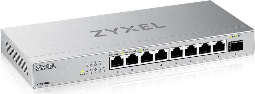 ZyXEL XMG-108 8 Port 10/2.5G MultiGig Switch unmanaged (XMG-108-ZZ0101F)