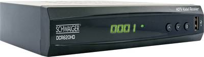 Schwaiger DCR620HD HD-Kabel-Receiver Front-USB, Ethernet-Anschluss, Aufnahmefunktion, LAN-fähig Anzahl Tuner: 1 (DCR620HD)