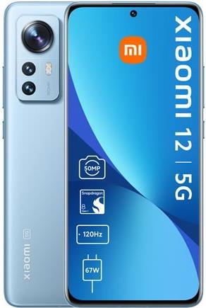 Xiaomi 12 15,9 cm (6.28" ) Dual-SIM Android 12 5G USB Typ-C 8 GB 256 GB 4500 mAh Blau (MZB0ACZEU)