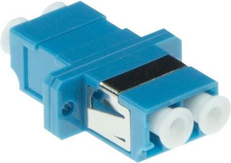 ACT Fiber optic LC duplex adapter singlemode OS2. Connectors: LC/LC Lc duplex adapter sm blue (EA1004)