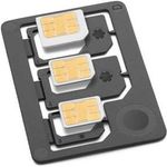 Networx Kompakt SIM Adapter Set Mikro Nano-SIM Black (M1ZYQALL)