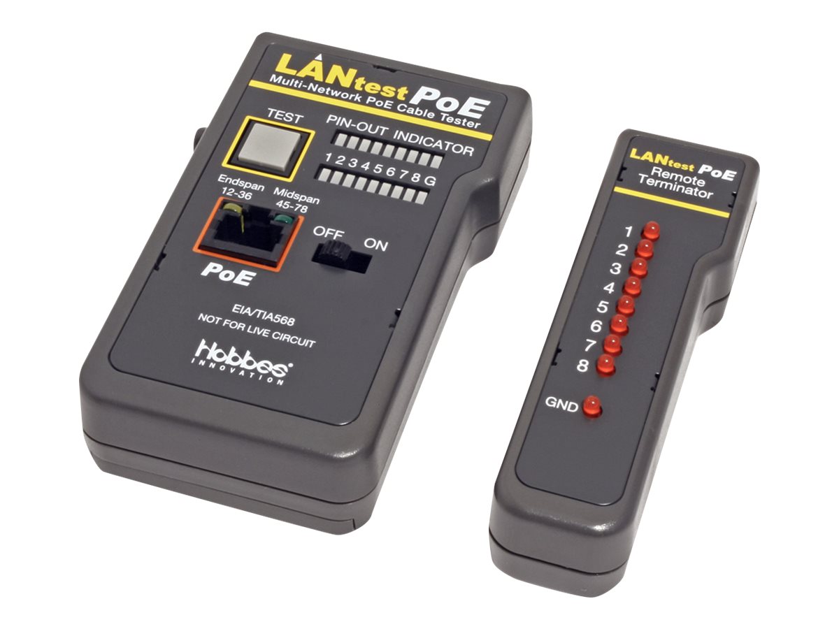 Hobbes LANtest PoE 13.01.3371 PoE-Tester Schwarz