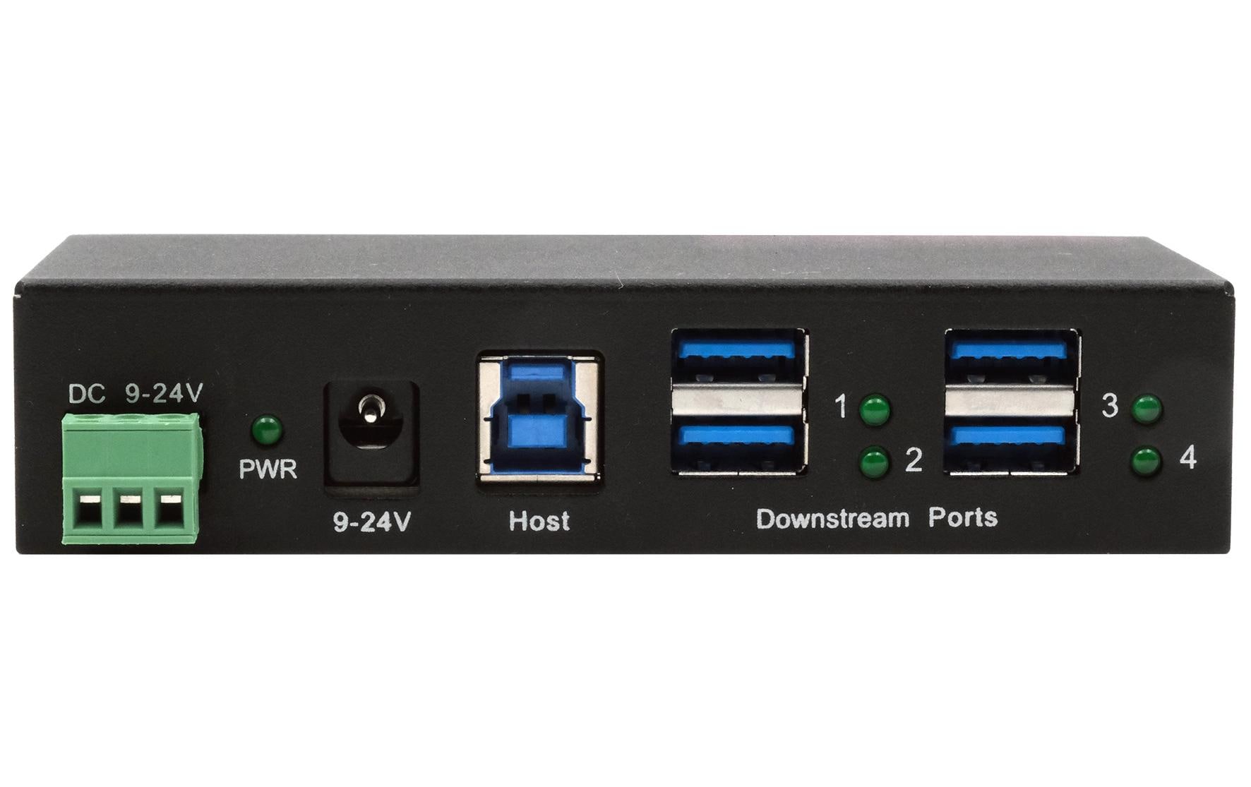 Exsys EX-11244HMS USB-Hub 4 Port USB 3.2 Gen 1 Schwarz
