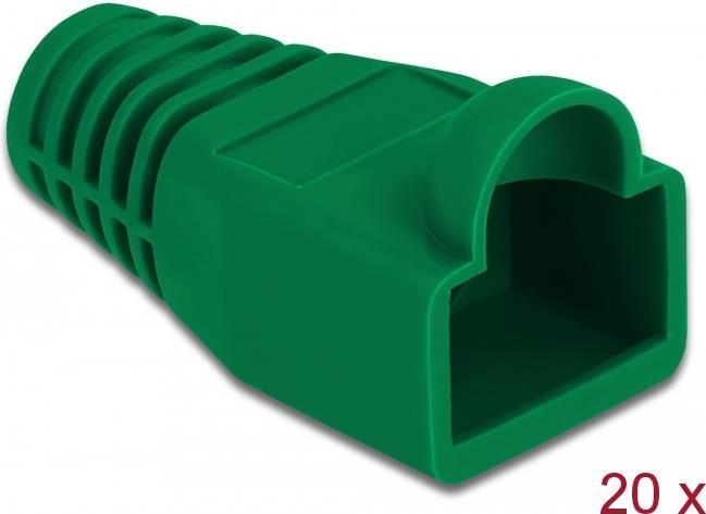 Delock Strain relief for RJ45 plug - Netzwerkkabel-Knickschutz - grün (Packung mit 20) (86726)