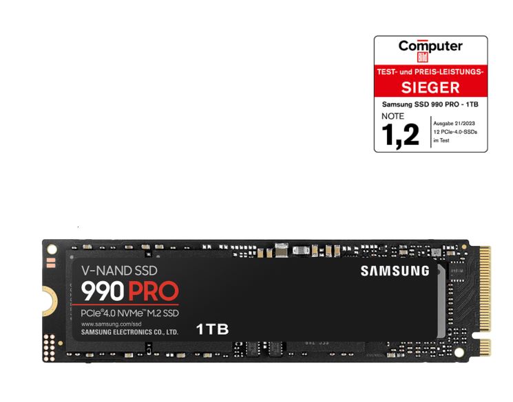 1 TB SSD Samsung 990 Pro M.2 NVMe (MZ-V9P1T0BW) (MZ-V9P1T0BW)