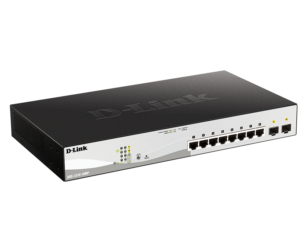 D-Link DGS-1210-52MP 52-Port Managed Switch Schwarz, Grau
