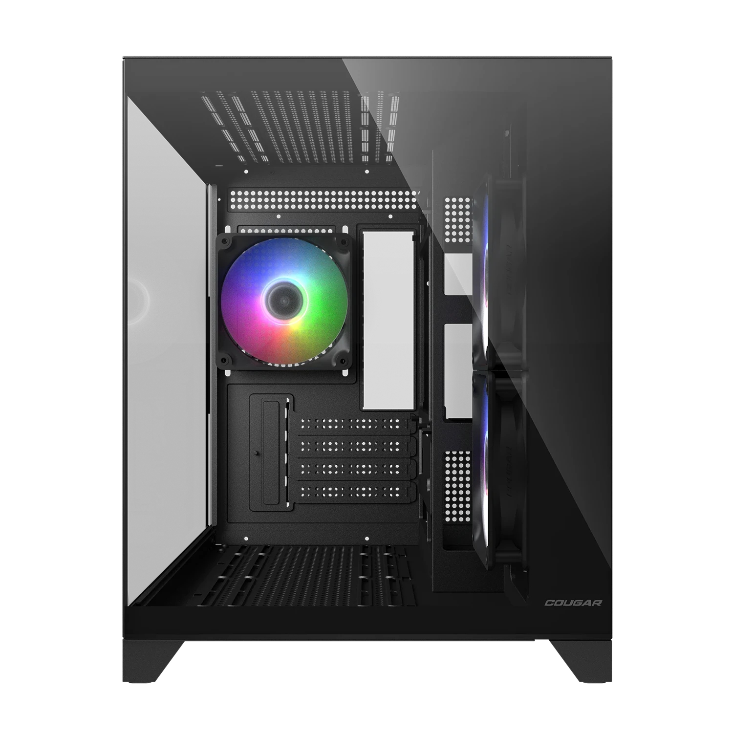 Cougar FV150 ARGB Mini-Tower Gaming-Gehäuse micro ATX Mini-ITX ARGB-Lüfter Schwarz