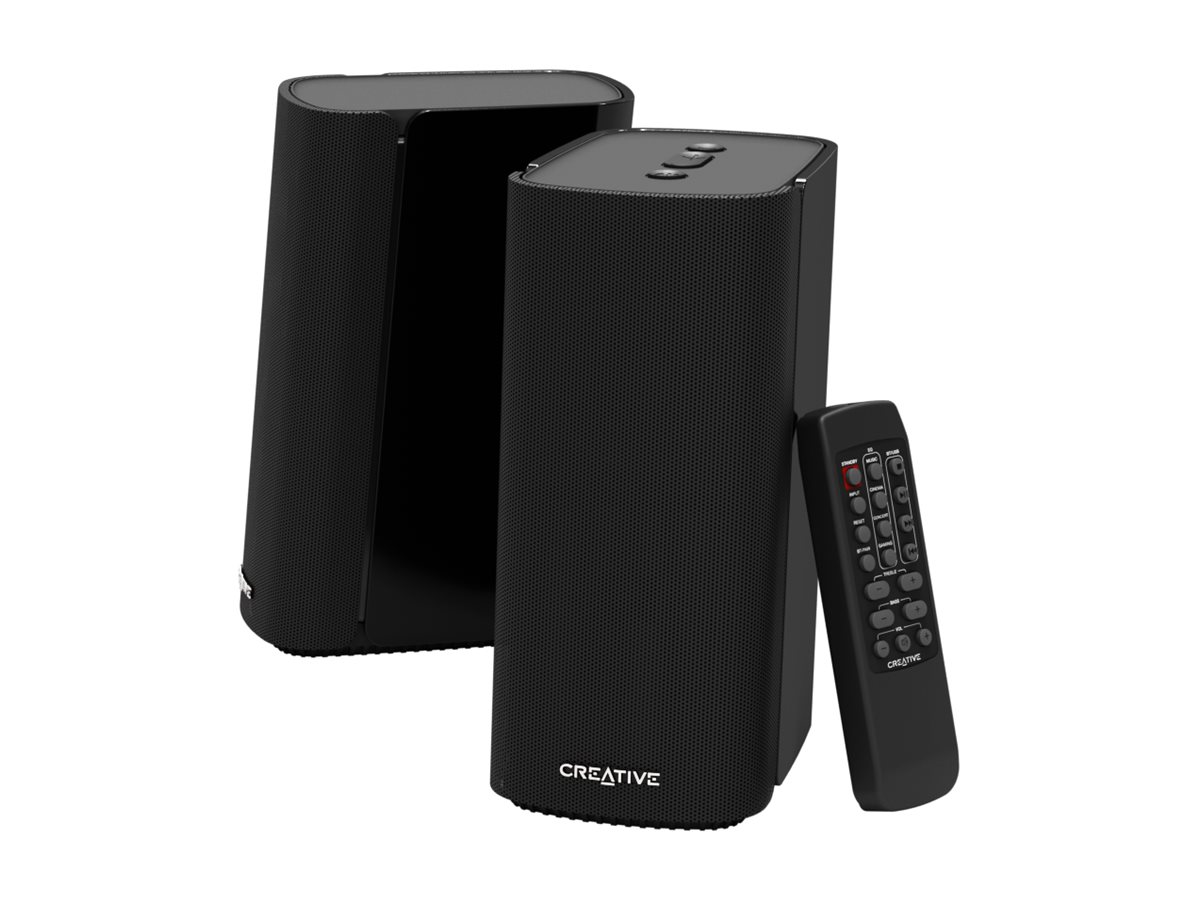 Creative T100 Computerlautsprecher 2.0 Bluetooth 40 W Schwarz