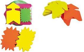 agipa Symbol-Etiketten "Pfeil", gelb/orange, 160 x 240 mm zweiseitig: eine Seite orange, andere Seite gelb - 1 Stück (022925)