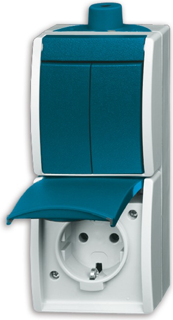 BUSCH-JAEGER Steckd./Wippsch. 2601/5/20EW-53-503 ocean Kombination 2601/5/20EW-53-503 (2601/5/20EW-53-503)