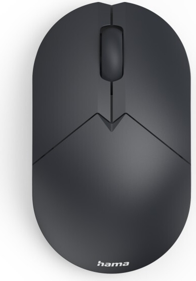 Hama Mini-Funkmaus WM-150, optisch, 3 Tasten, ohne Klickgeräusch, Schwarz (00173076)