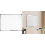 LogiLink Weißwandtafel, lackiert, 900 x 600 mm beschreibbar & trocken abwischbar, lackierte Stahloberfläche - 1 Stück (EO0058)