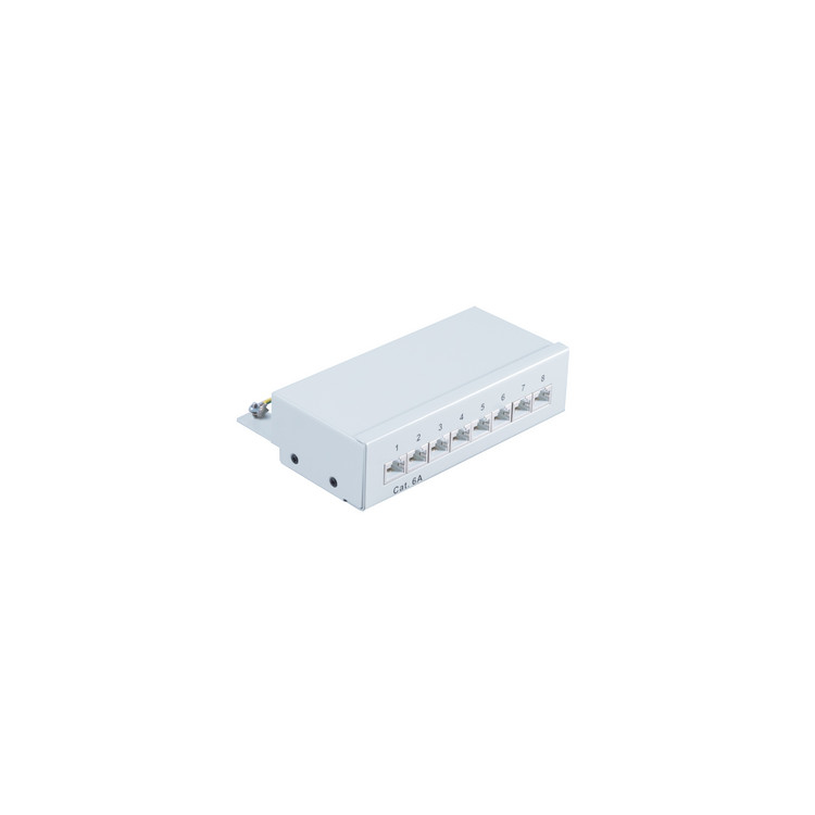 ShiverPeaks BS75075 Patchpanel 8-Port Cat.6a 1 HE Grau