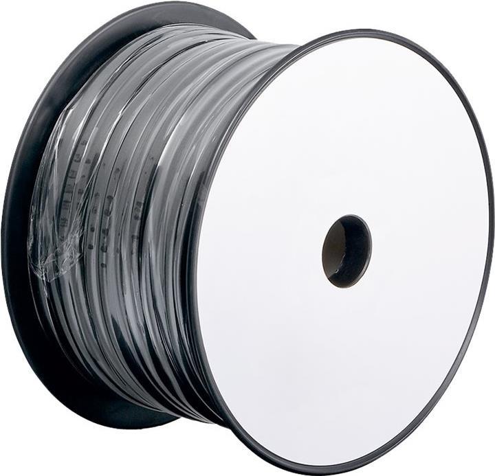 Wentronic Goobay Telefonflachkabel 100 m Rolle,AWG 28,CCA (kupferkaschiertes Aluminium), Schwarz (93308)