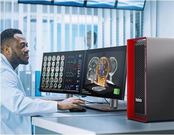 Lenovo ThinkStation P5 30GA Workstation Intel Xeon W5-2545 128 GB RAM 1 TB SSD NVIDIA RTX 4500 Ada Schwarz