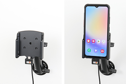 Brodit Aktive Halterung mit Kfz-Anschluss für Galaxy Xcover 7 USB-C 60 W Schwarz