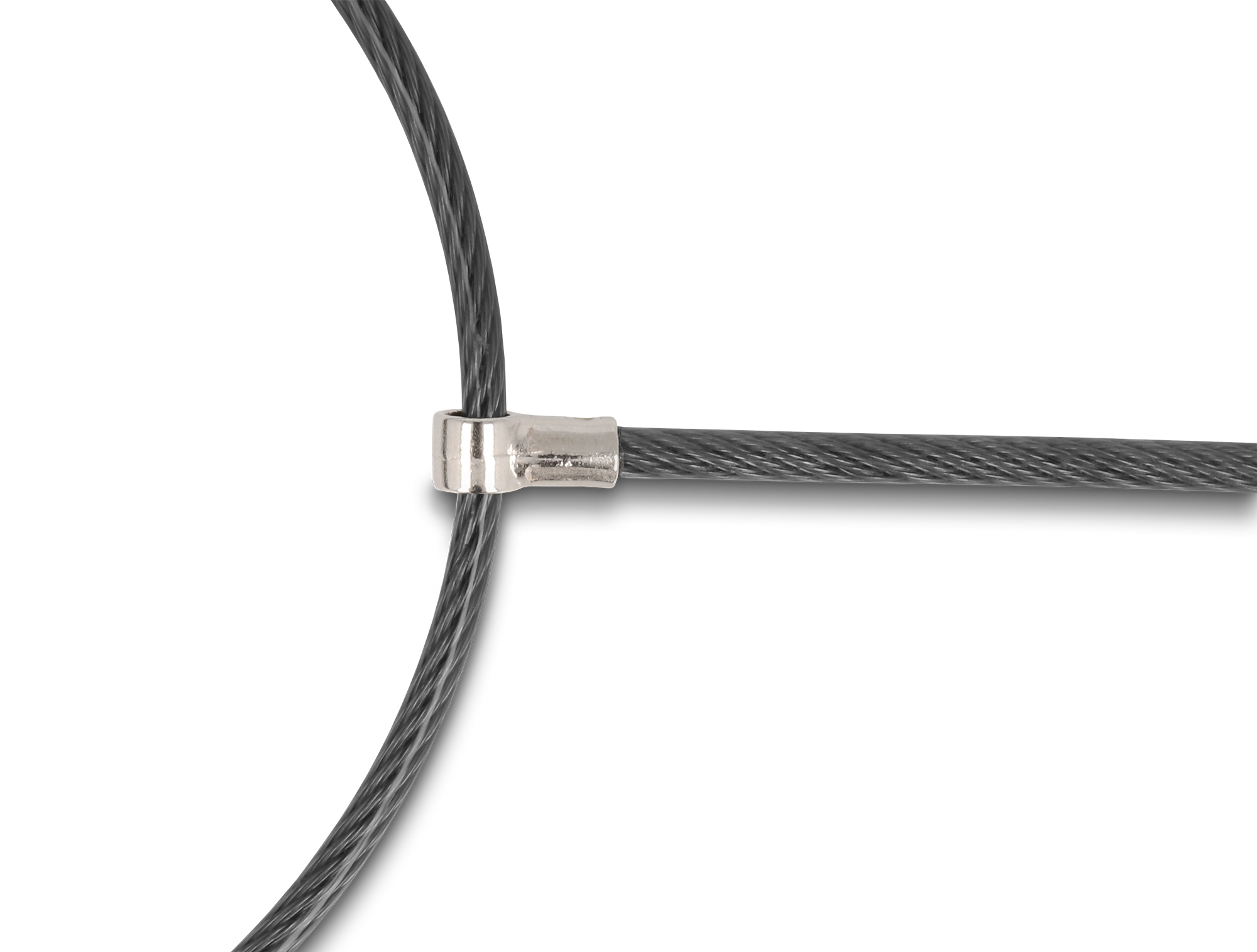 Navilock Dual Notebook Sicherungskabel 1,8 m Schwarz, Silber