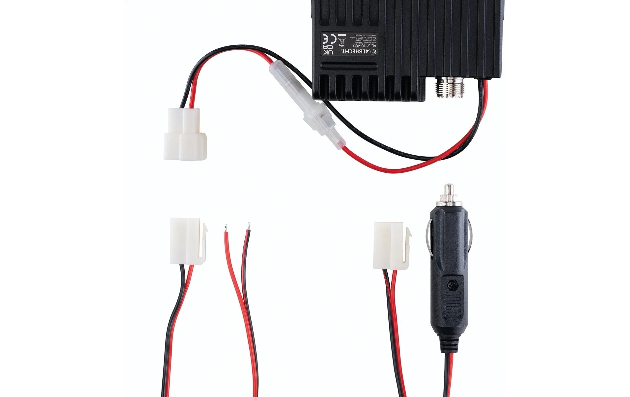 Albrecht AE 6110 VOX Mini-CB-Funkgerät 8 W 400 Kanäle AM/FM LED Schwarz