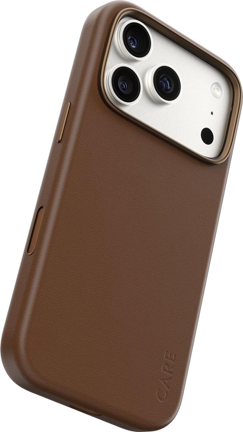 PanzerGlass CARE Solo Case Braun für iPhone 17 Pro – MagSafe-kompatibel, Fallschutz 2,4 m (CR83499)