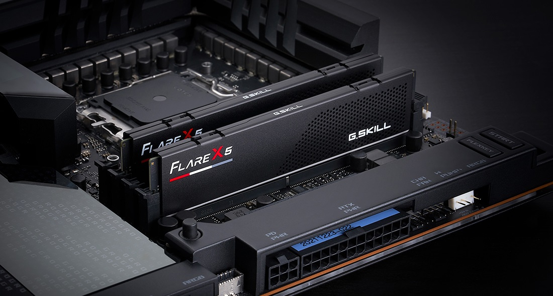 G.Skill Flare X5 (for AMD) DDR5 32 GB RAM 6000 MT/s CL32 Low Profile Schwarz