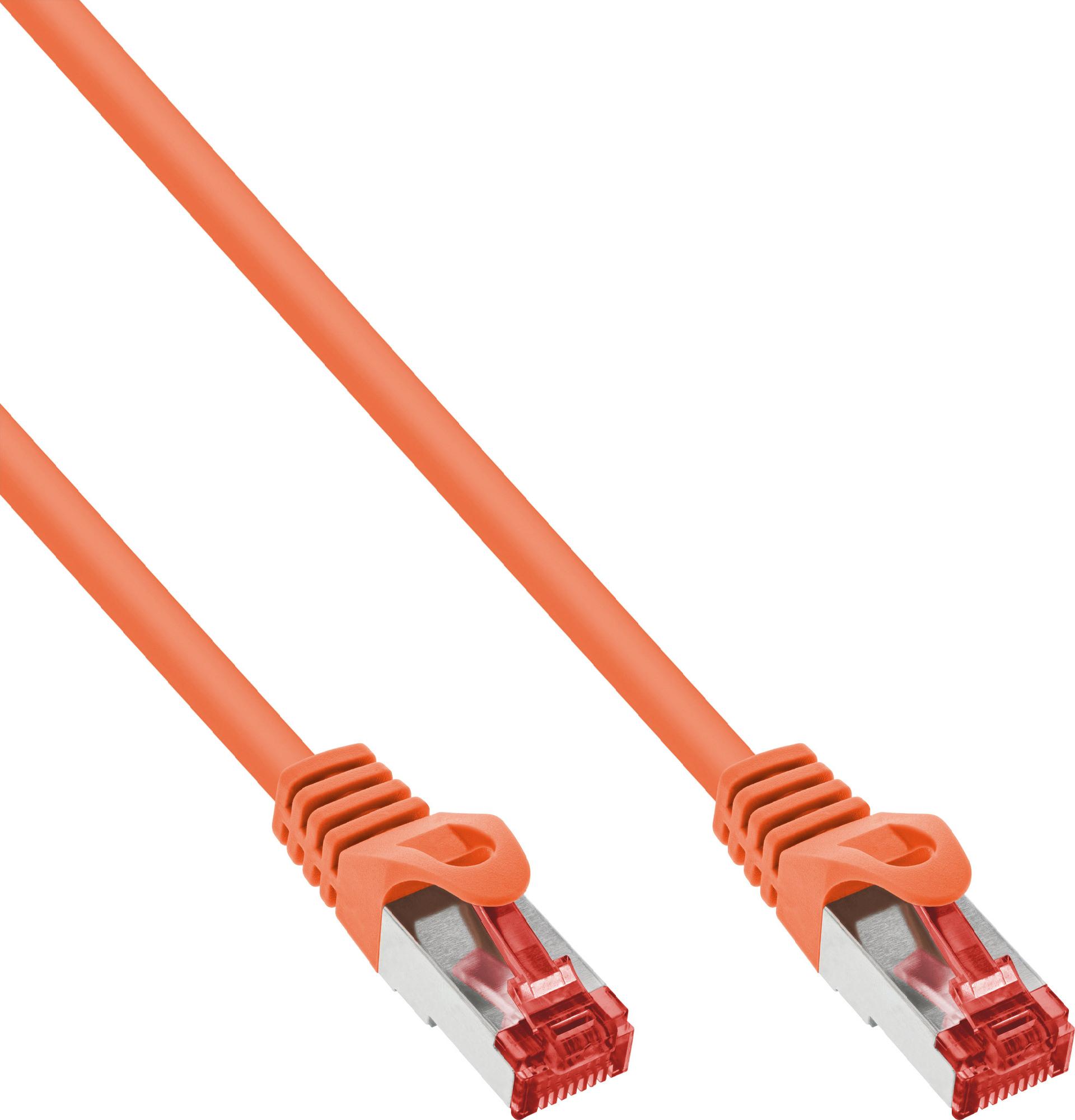 InLine Patchkabel S/FTP (PiMf) Cat.6 2 m Orange