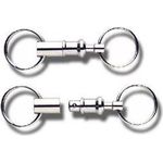 WEDO Schlüsselhalter, mit Kupplung, silber Schlüsselringe aus Metall, vernickelt, trennbar in 2 - 1 Stück (262 51526)