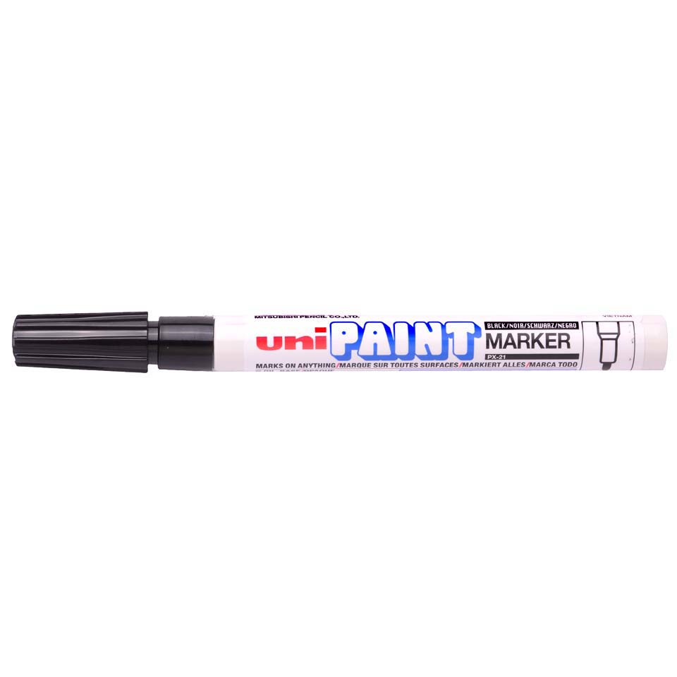 Uni-Ball Paint PX-21 Permanentmarker Feine Spitze 1,2 mm Schwarz