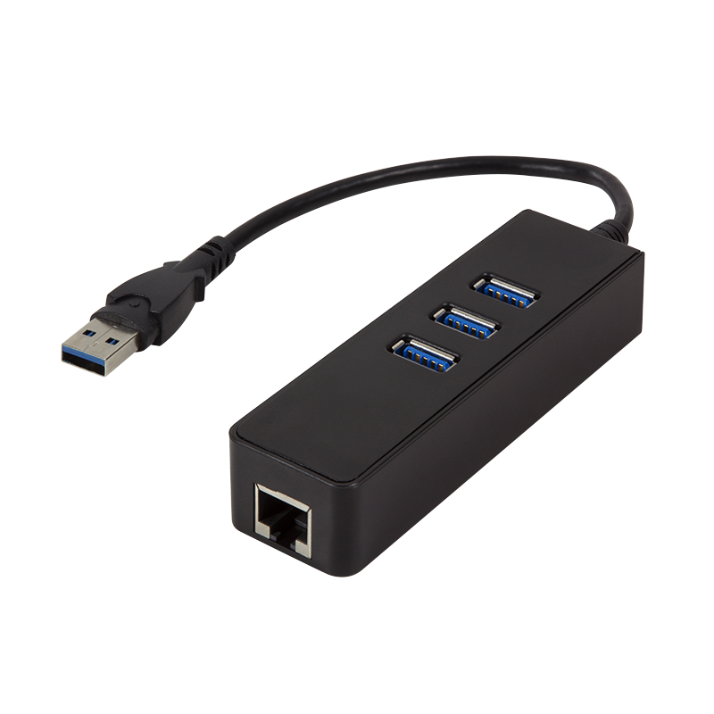 LogiLink USB3.0 3-Port Hub with Ethernet (UA0173A)