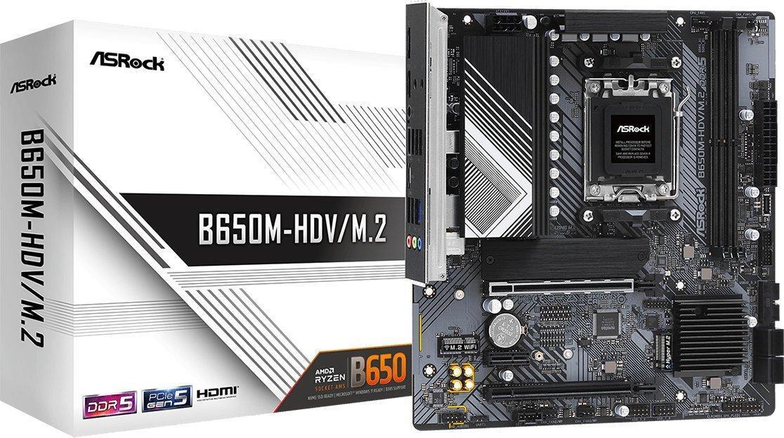 ASRock B650M-HDV/M.2 Motherboard micro ATX Socket AM5 90