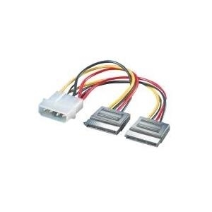 ROLINE Y-Adapterkabel 4 pol. HDD / 2x SATA (11.03.1050)