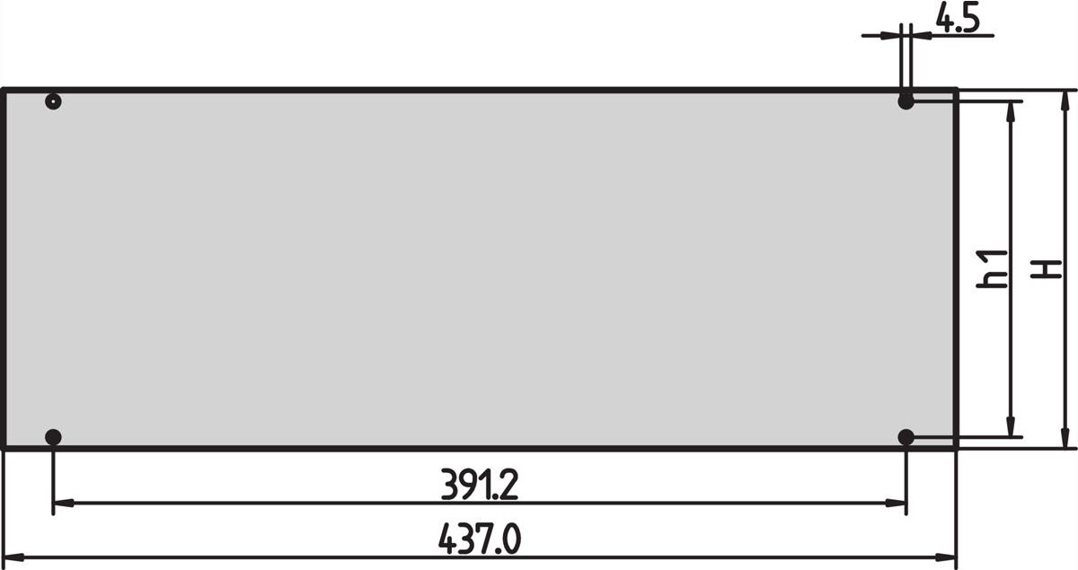 SCHROFF Gesamtfrontplatte - FRONTPLATTE 3HE (30828058)