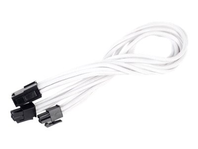 SilverStone PP07 Stromkabel 8-Pin EPS12V (4+4) 30 cm Weiß