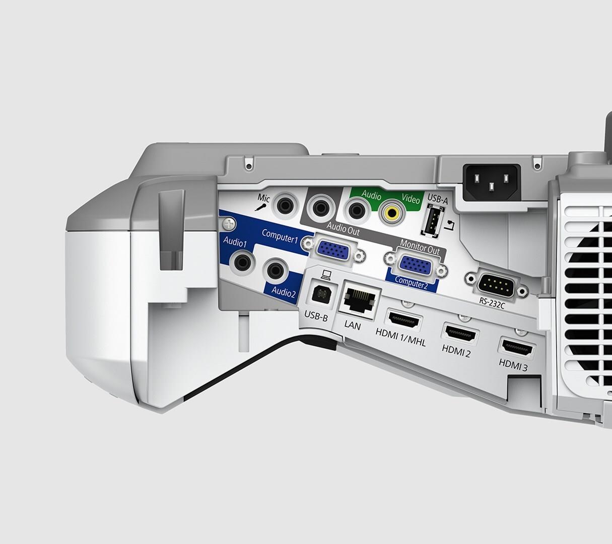 Epson EB-685W Ultrakurzdistanzprojektor 3LCD WXGA 3500 Lumen Grau, Weiß