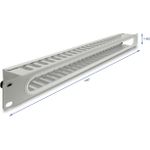 Delock 48.26cm 19Zoll 1 HE Kabelmanagement Rangierpanel mitÖffnung und Kantenschutz (67278)
