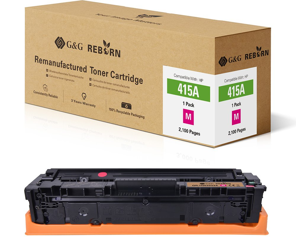G&G Toner ersetzt HP 415A Kompatibel Magenta 2100 Seiten Reborn remanufactured 21272 (21272) Image
