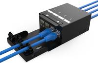 DIGITUS Konsolidierungspunkt-Box, 4 Ports Keystone-Module mit intelligentem Kabelmanager (DN-93708-4)
