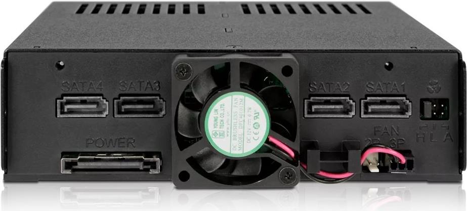 ICY DOCK ExpressCage MB324SP-B 4x 2.5" Backplane für 5.25" Schwarz