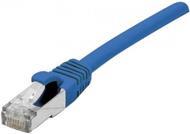 Patchkabel S/FTP (PiIMF), Cat 6A (EIA/TIA), blau, 25,0 m Patchkabel mit besonders schmalem Knickschutz (858461)