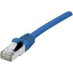 Patchkabel S/FTP (PiIMF), Cat 6A (EIA/TIA), blau, 25,0 m Patchkabel mit besonders schmalem Knickschutz (858461)